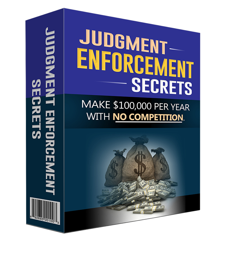 Judgment recovery business opportunity