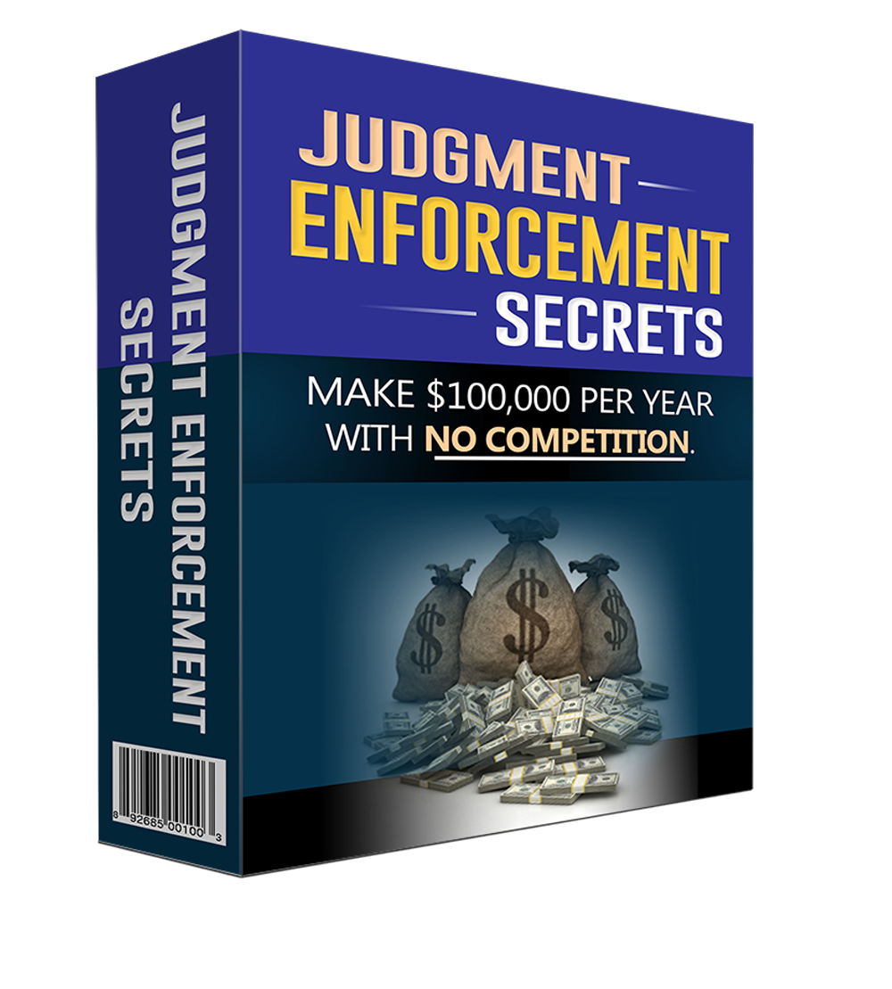 Judgment recovery business opportunity